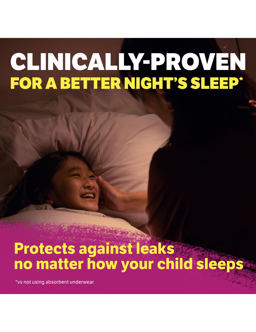 Goodnites Girls' Nighttime Bedwetting Underwear - Large (68-95 lbs); image 6 of 8