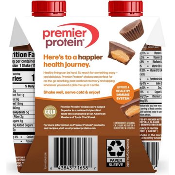 Premier Protein 30g Protein Shakes 4 pk - Chocolate Peanut Butter, 11 oz