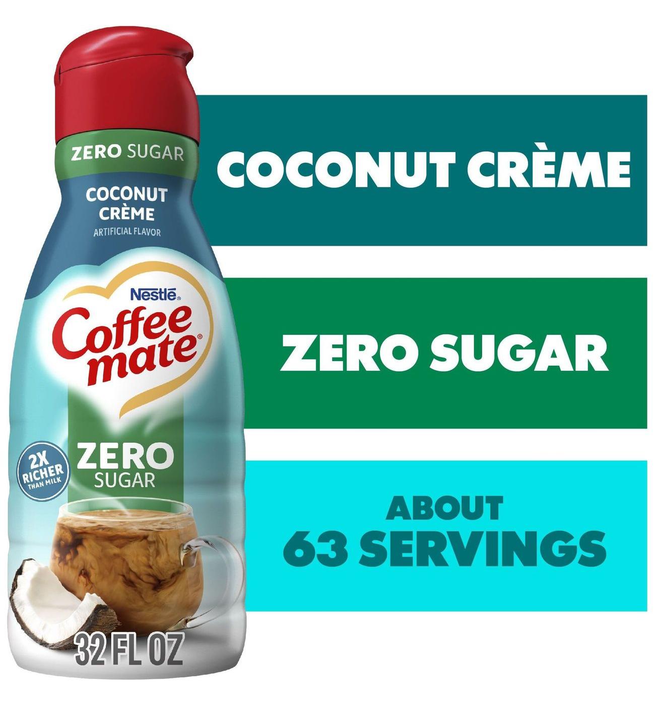 Nestle Coffee Mate Zero Sugar Liquid Coffee Creamer - Coconut Creme; image 2 of 8