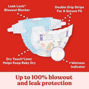 Huggies Little Movers Baby Diapers - Size 6 (35+ lbs), 84 ct