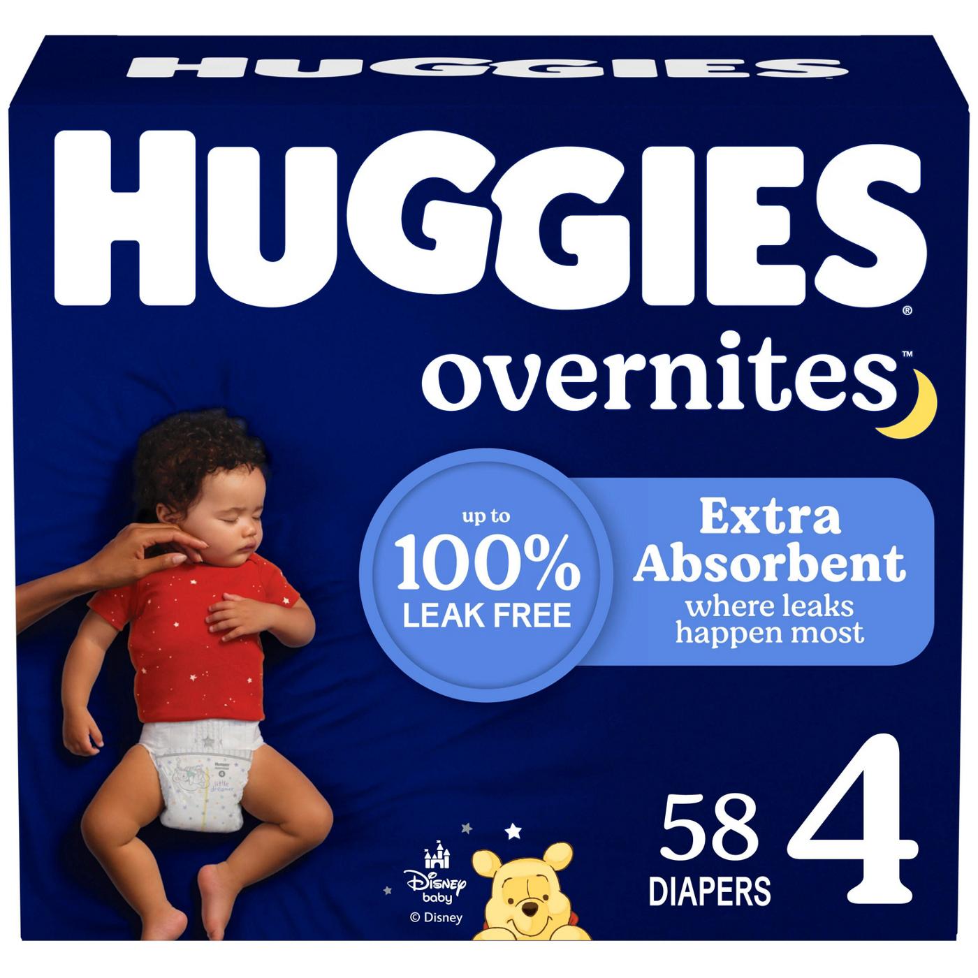 Huggies Overnites Nighttime Baby Diapers - Size 4; image 1 of 8