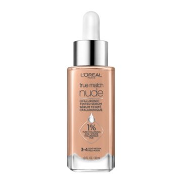 L'Oréal Paris True Match Hyaluronic Tinted Serum Foundation Makeup - Light-Medium 3-4
