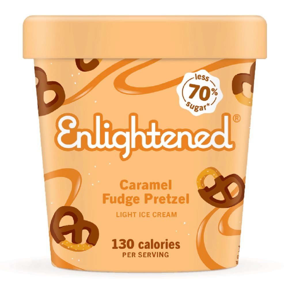 Enlightened Caramel Fudge Pretzel Light Ice Cream Shop Ice cream at HEB
