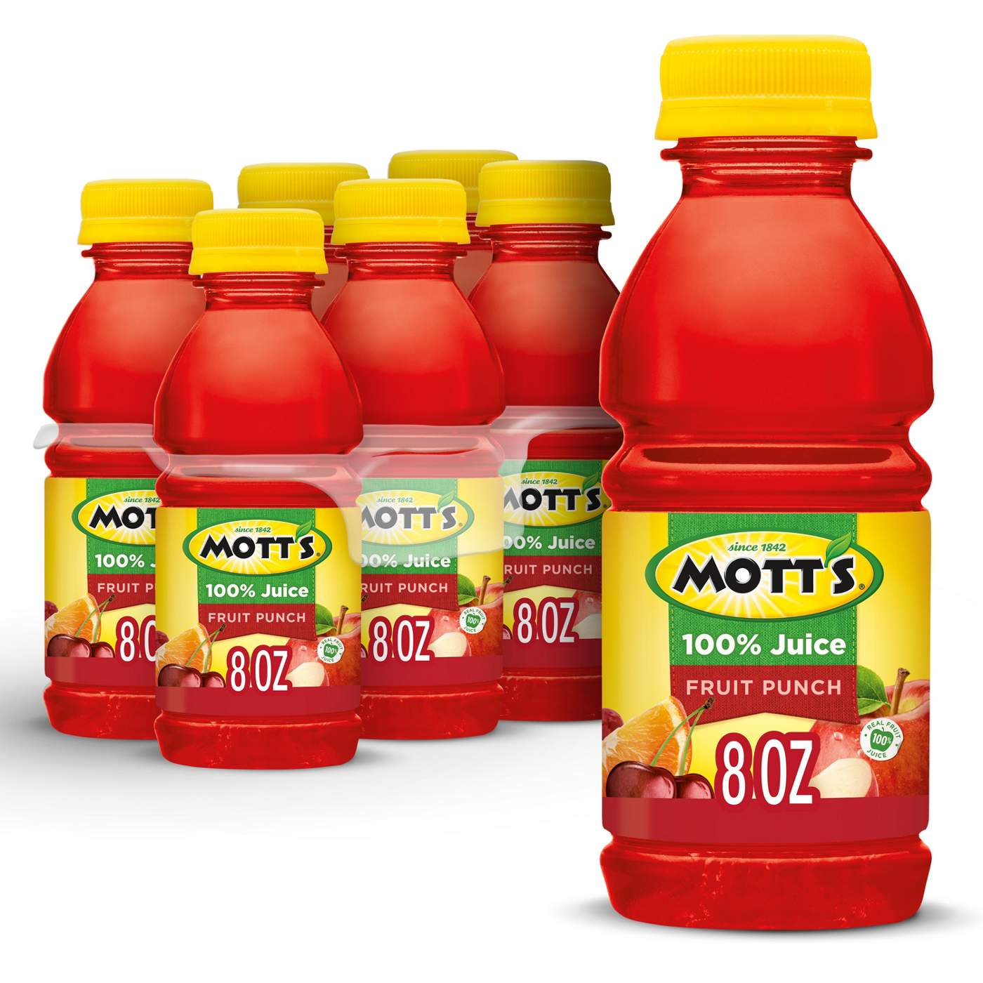 Mott's 100 % Fruit Punch 8 oz Bottles; image 3 of 5