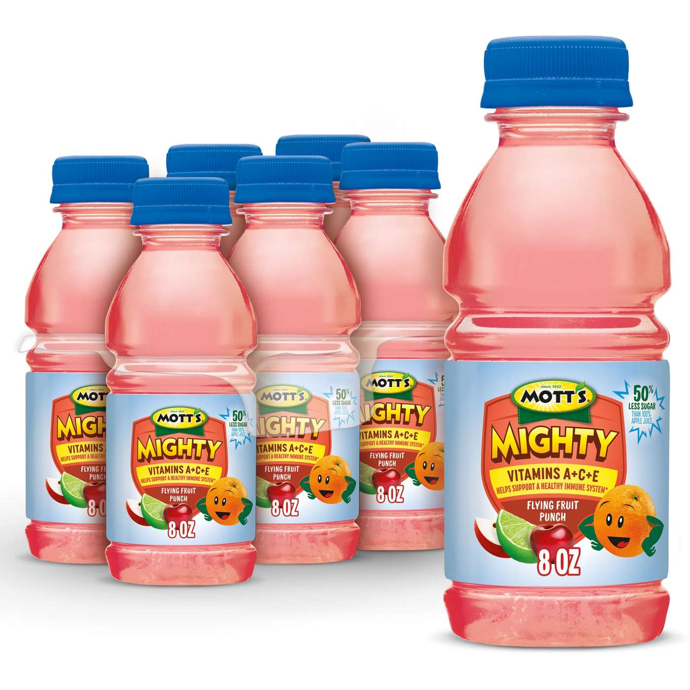 Mott's Mighty Flying Fruit Punch 8 oz Bottles; image 2 of 6