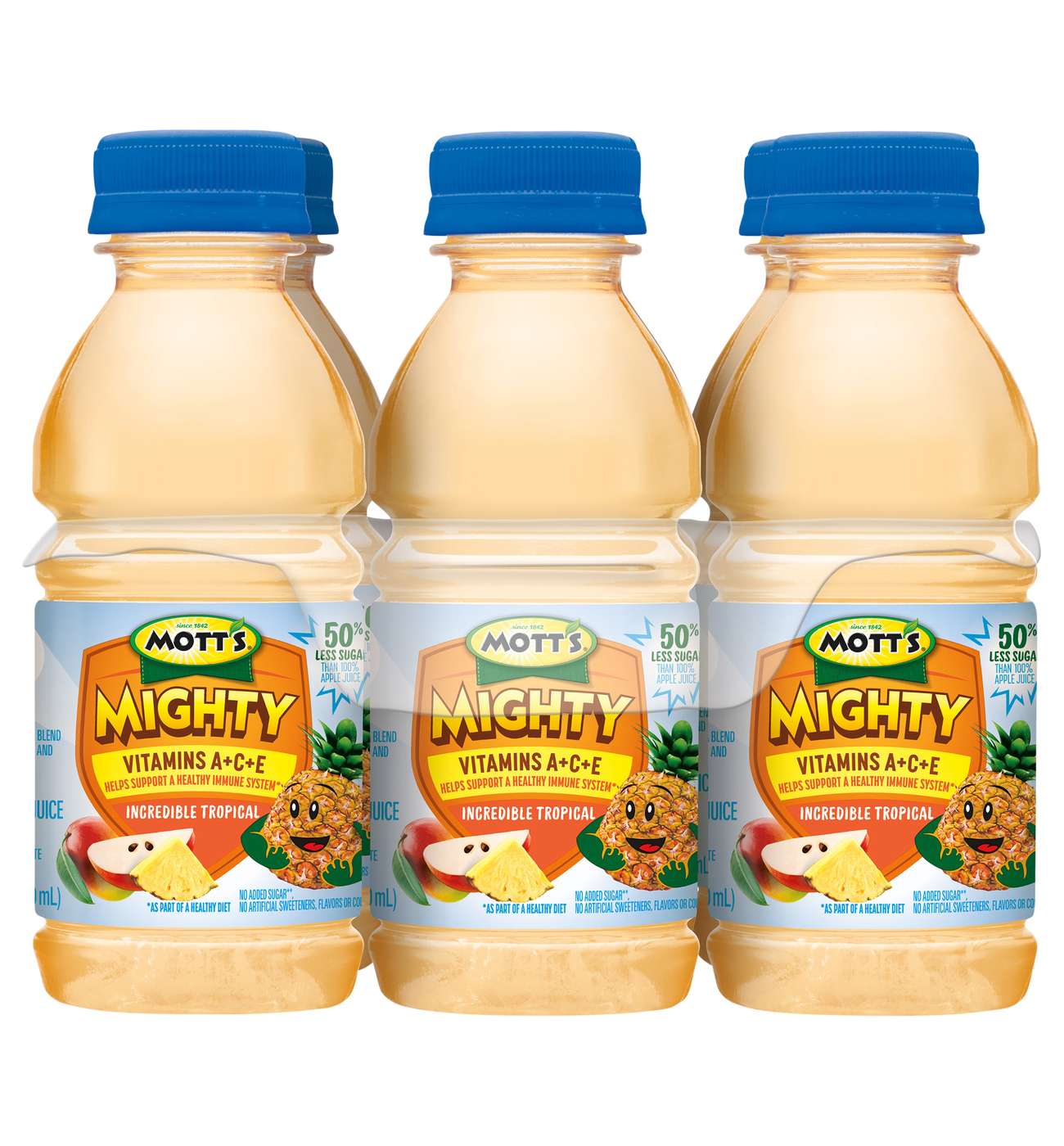Mott's Mighty Incredible Tropical Juice 8 oz Bottles; image 1 of 6