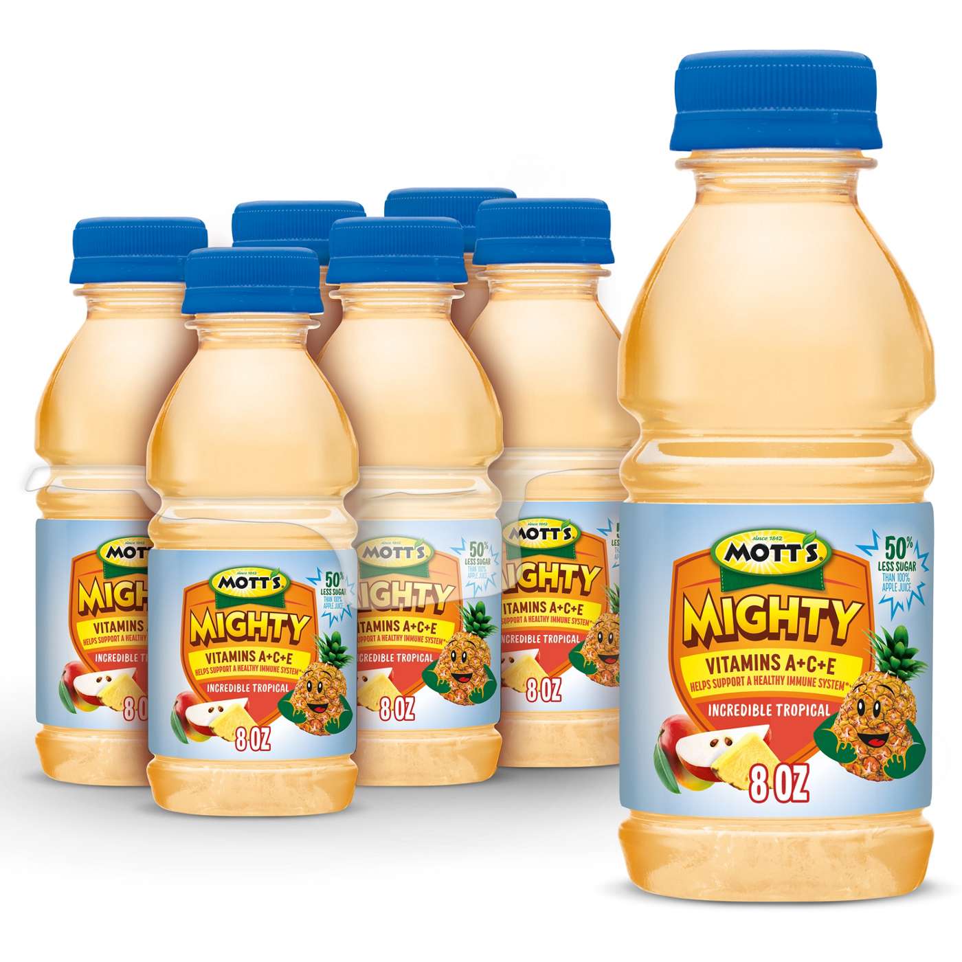 Mott's Mighty Incredible Tropical Juice 8 oz Bottles; image 4 of 6
