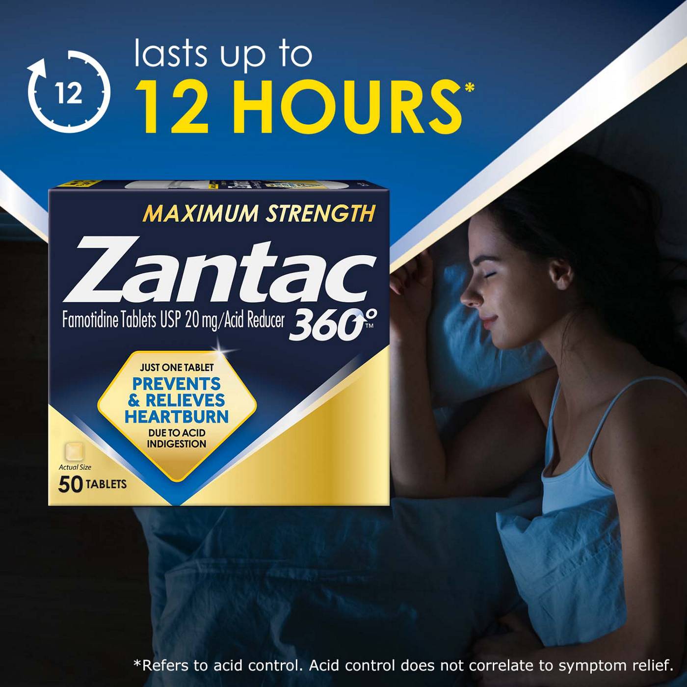 Zantac 360 Maximum Strength Tablets; image 8 of 8