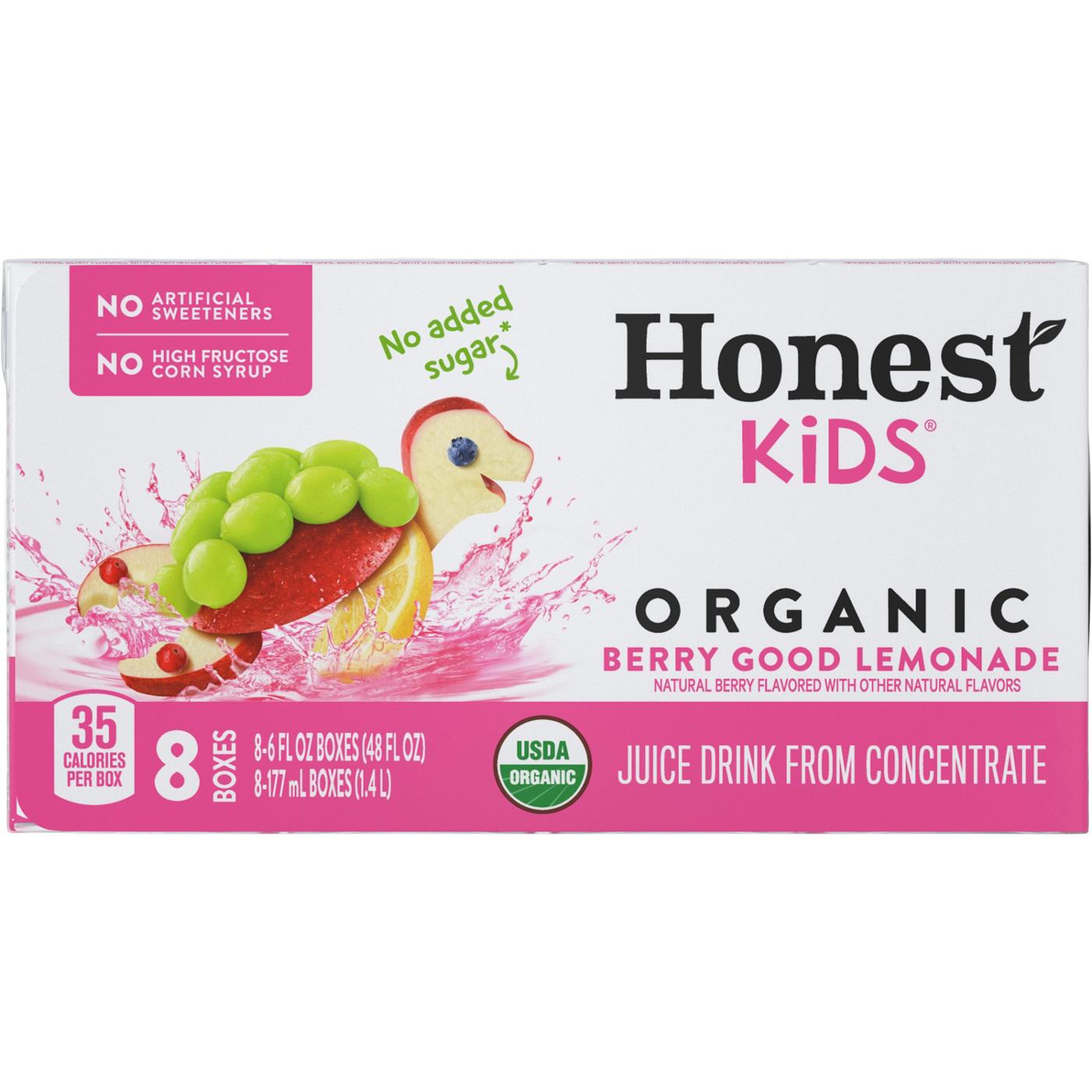 Honest Kids Organic Berry Lemonade Juice Drink 8 pk Boxes; image 1 of 7