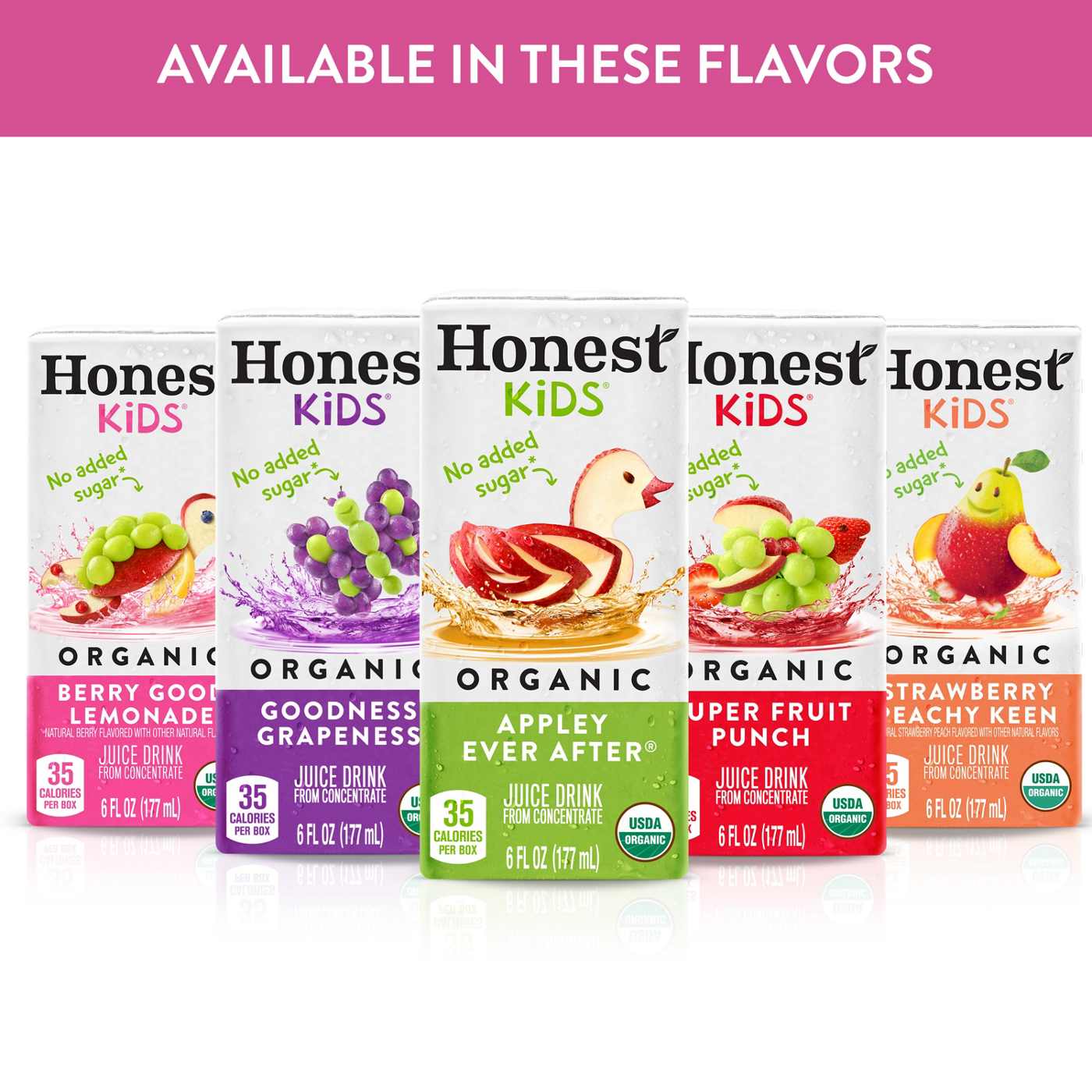 Honest Kids Organic Berry Lemonade Juice Drink 8 pk Boxes; image 3 of 7