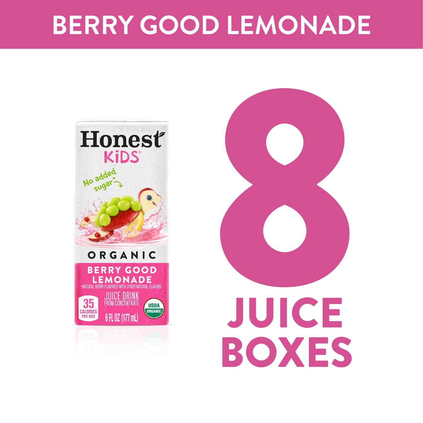 Honest Kids Organic Berry Lemonade Juice Drink 8 pk Boxes; image 4 of 7