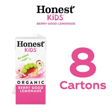 Honest Kids Organic Berry Good Lemonade 8 pk Juice Boxes, 6 oz