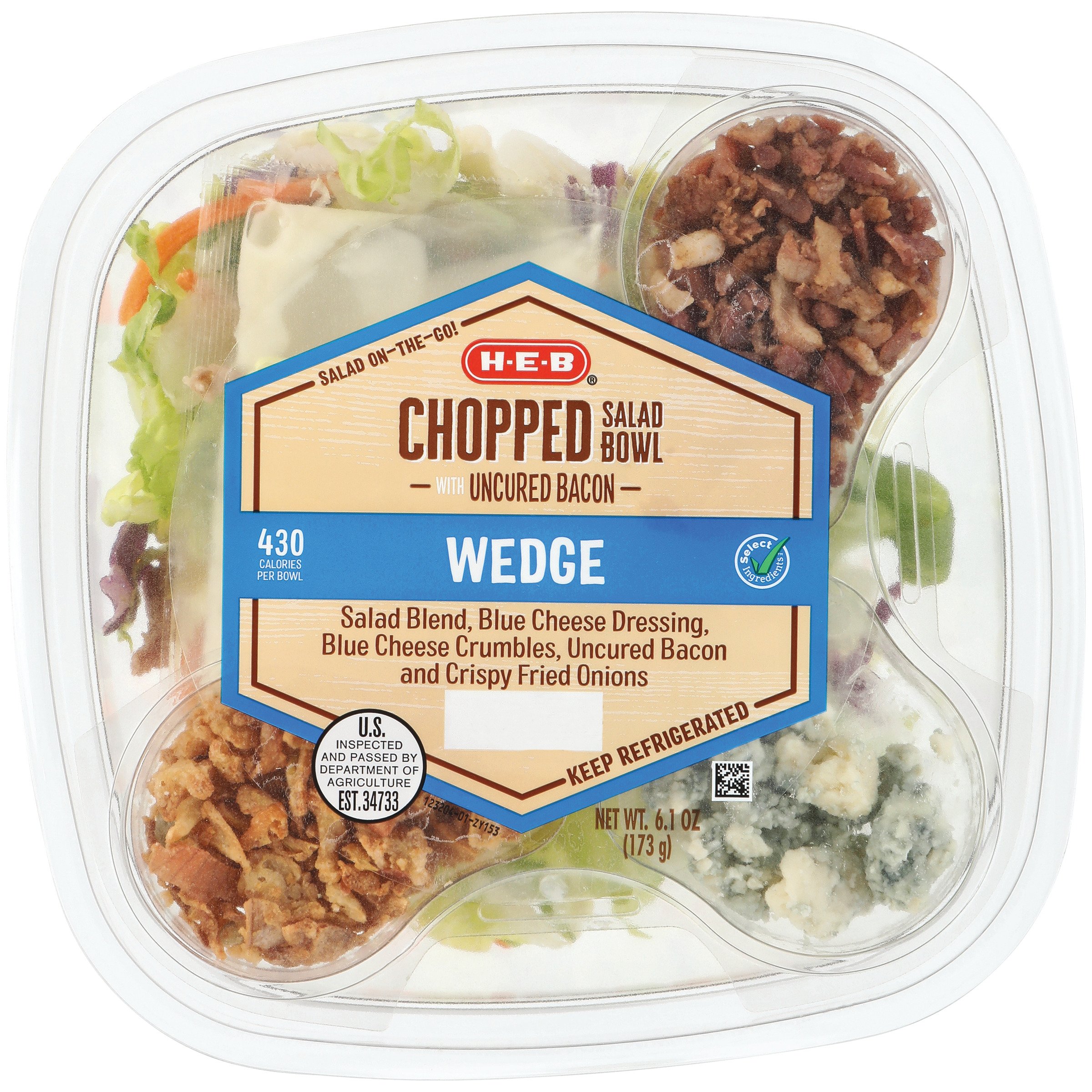 H-E-B Chopped Salad Bowl - Wedge Style