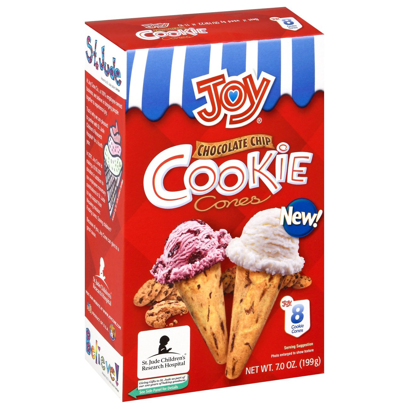 Joy Chocolate Chip Cookie Cones Shop Waffle Bowls & Cones at HEB