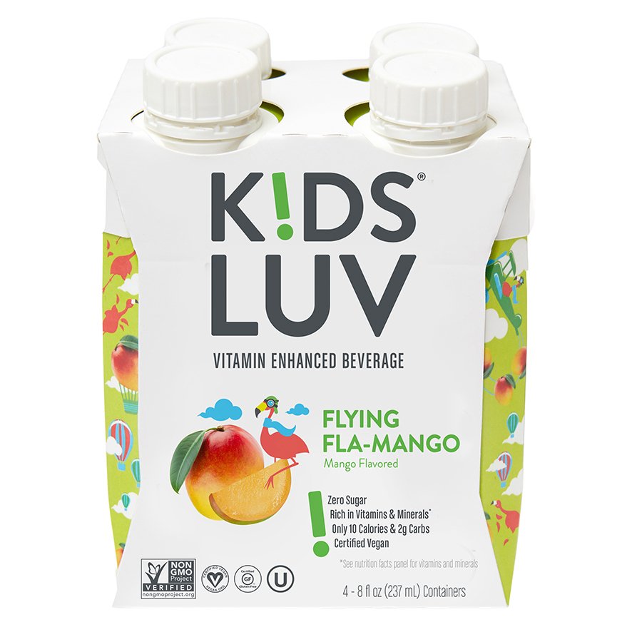 Kids Luv Flying FlaMango Vitamin Enhanced Beverage 8 oz Bottles Shop