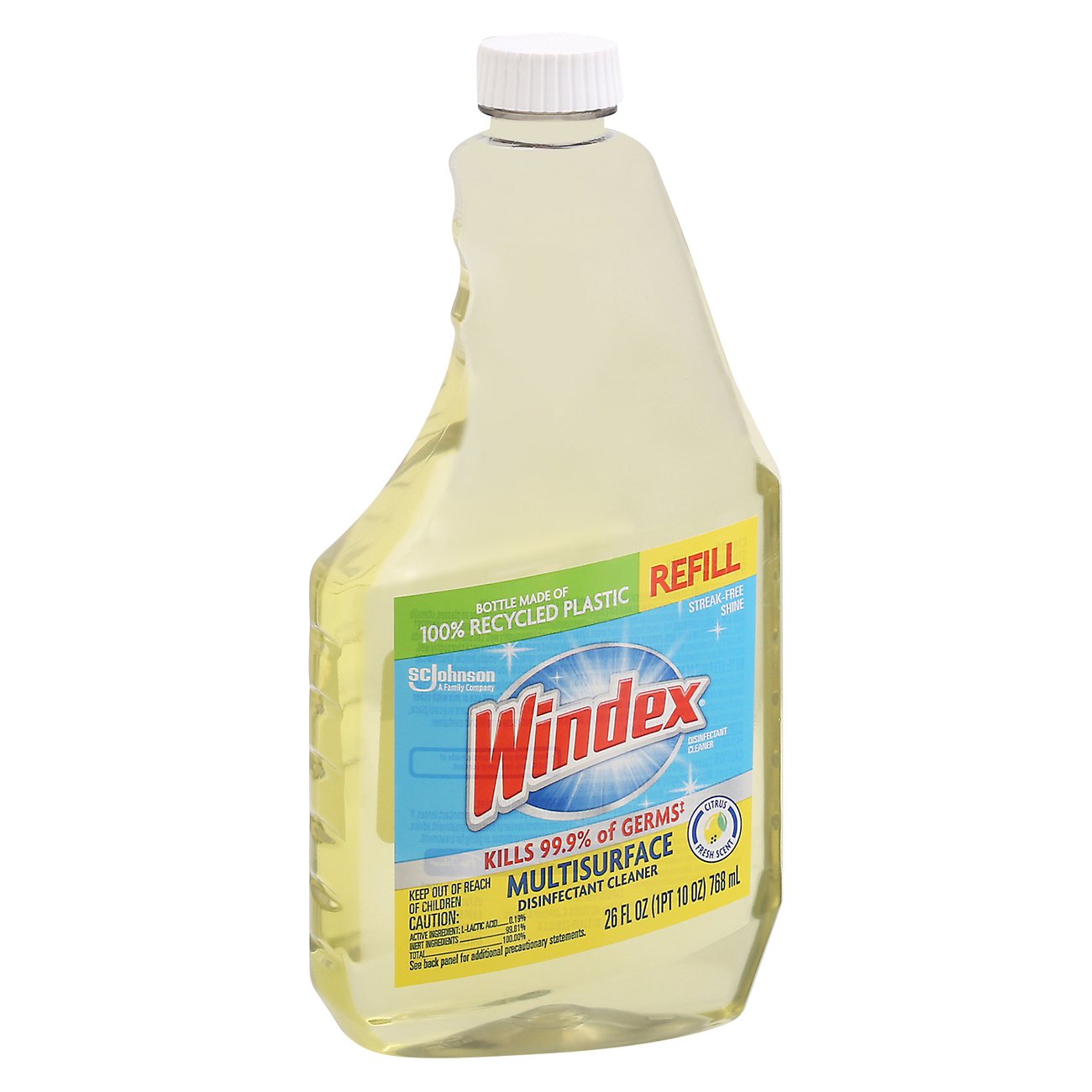 Windex Citrus MultiSurface Disinfectant Cleaner Refill Shop All Purpose Cleaners at HEB
