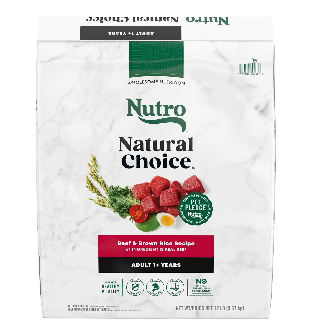 Nutro Natural Choice Adult Beef & Brown Rice Dry Dog Food; image 1 of 5