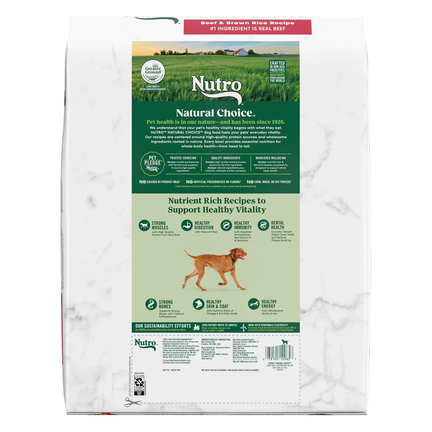 Nutro Natural Choice Adult Beef & Brown Rice Dry Dog Food; image 3 of 5