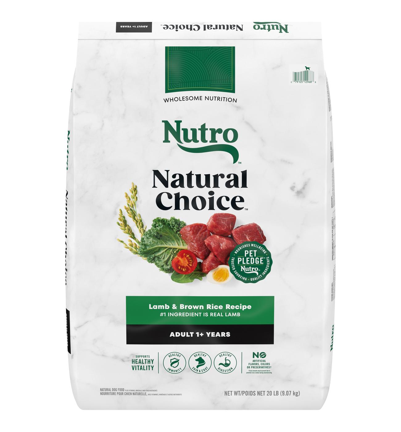 Nutro Natural Choice Adult Lamb & Brown Rice Dry Dog Food; image 1 of 5