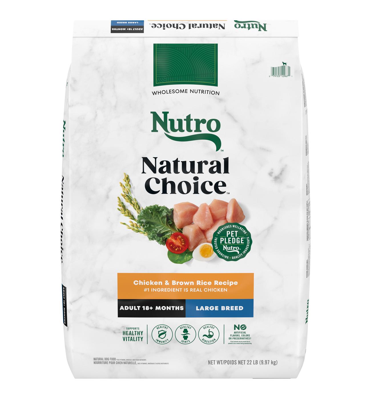 Nutro Natural Choice Adult Large Breed Chicken & Rice Dry Dog Food; image 1 of 5