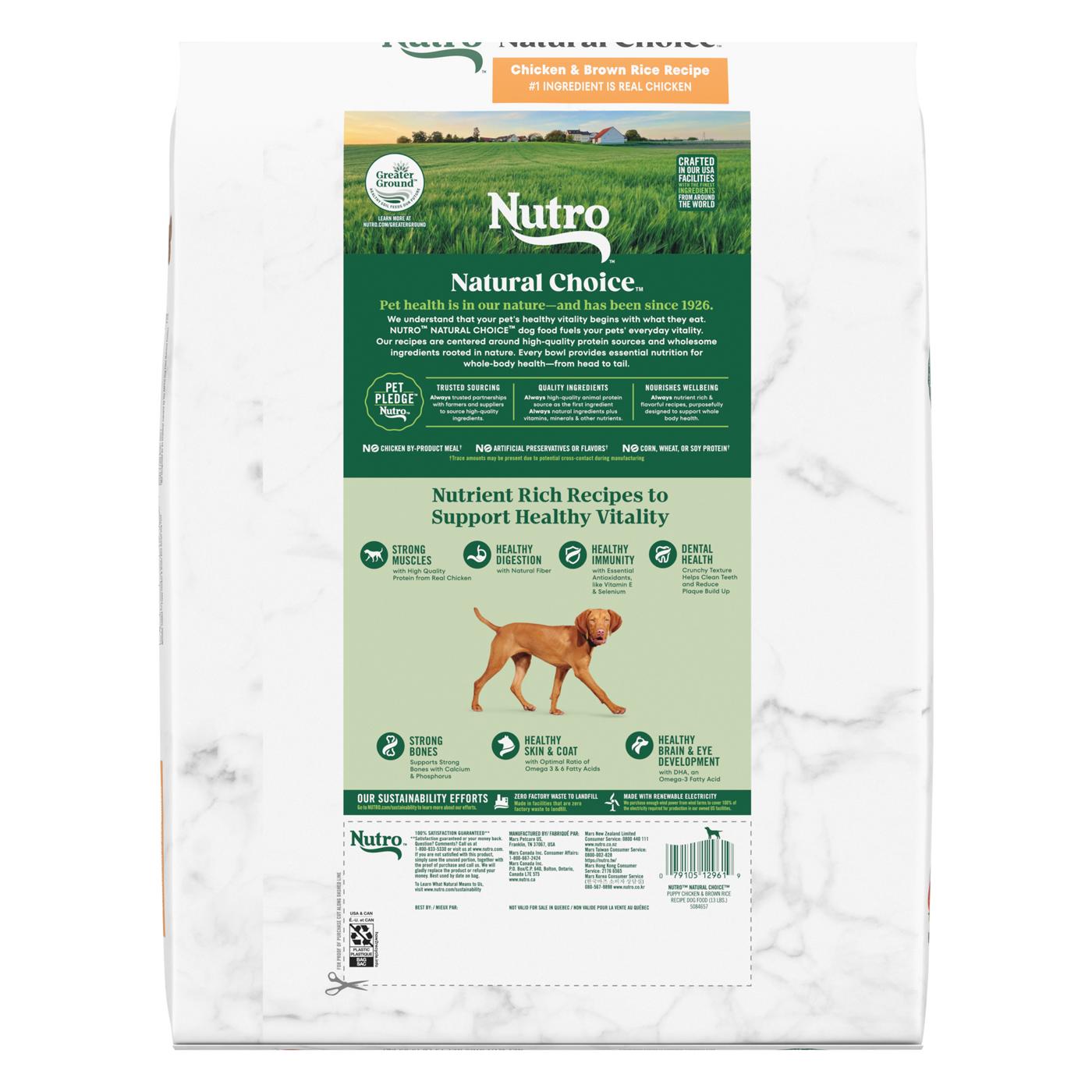 Nutro Natural Choice Puppy Chicken & Brown Rice Dry Dog Food; image 3 of 5