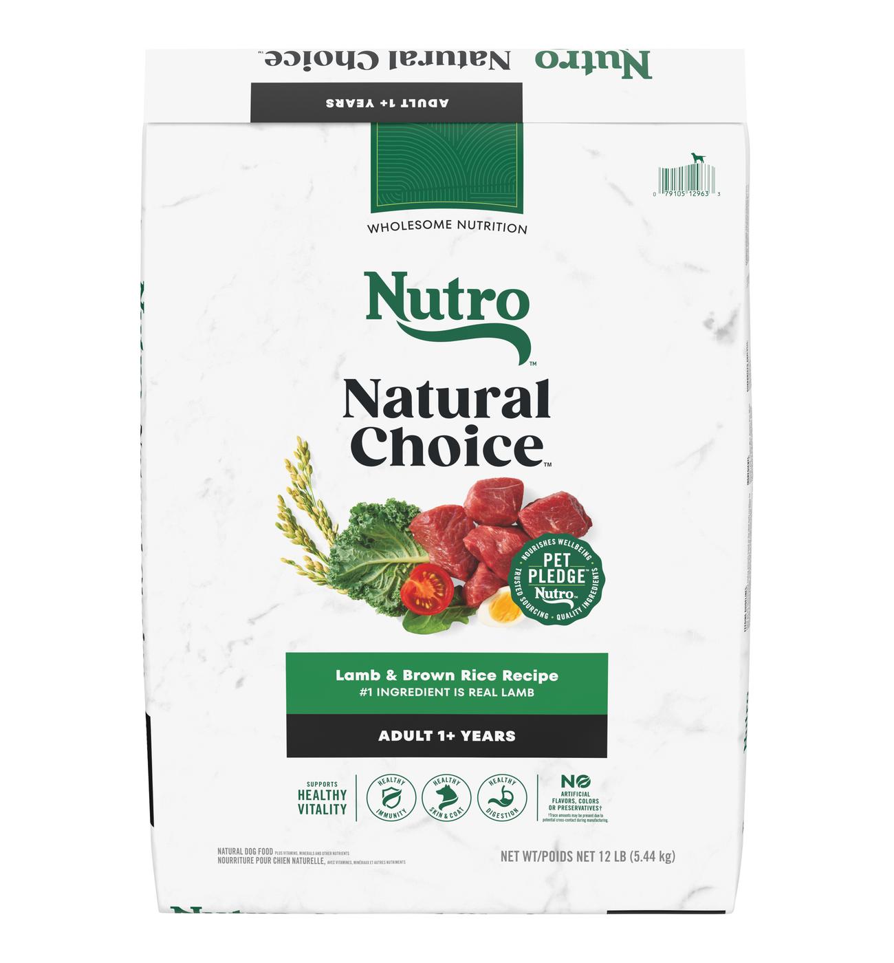 Nutro Natural Choice Adult Lamb & Brown Rice Dry Dog Food; image 1 of 5