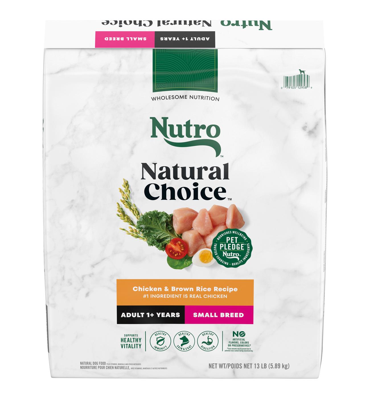 Nutro Natural Choice Adult Small Breed Chicken & Rice Dry Dog Food; image 1 of 5