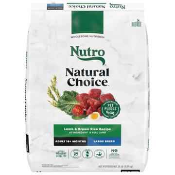 Nutro Natural Choice Adult Large Breed Dry Dog Food - Lamb and Brown Rice Recipe