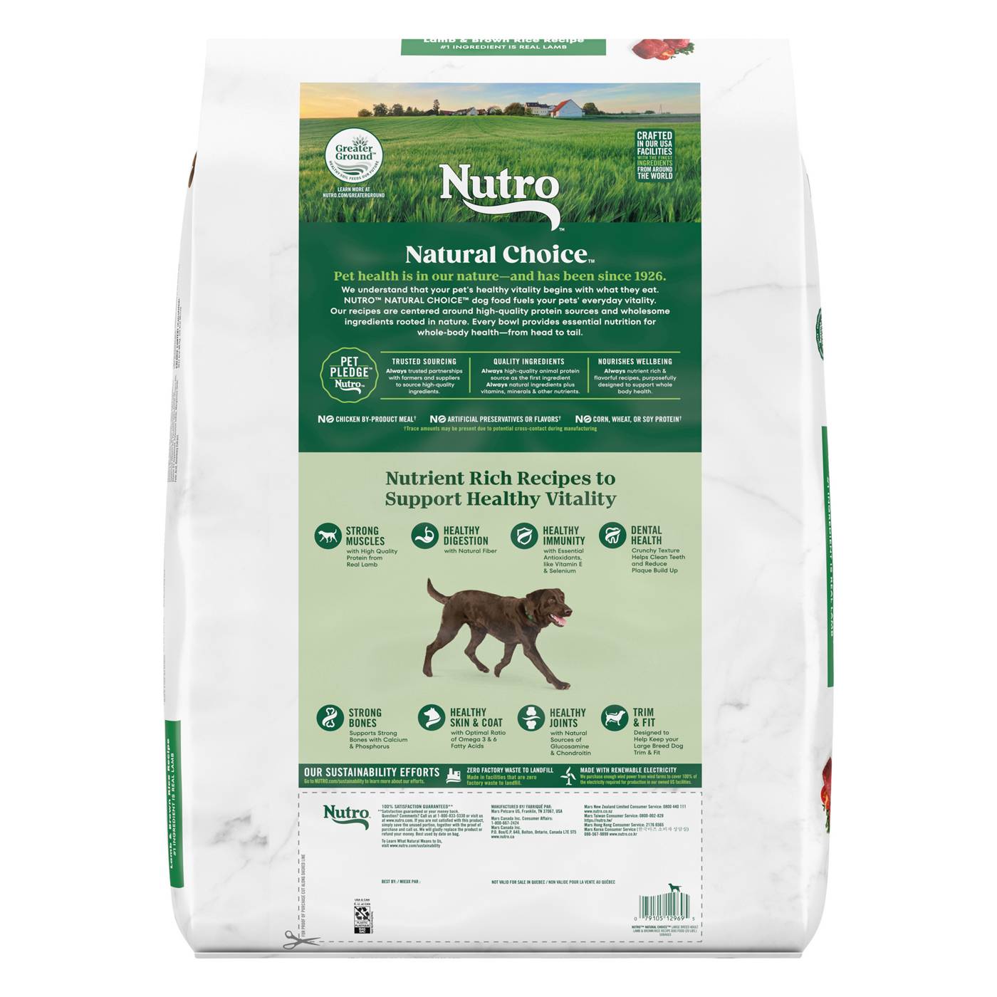 Nutro Natural Choice Adult Large Breed Lamb & Brown Rice Dry Dog Food; image 3 of 5