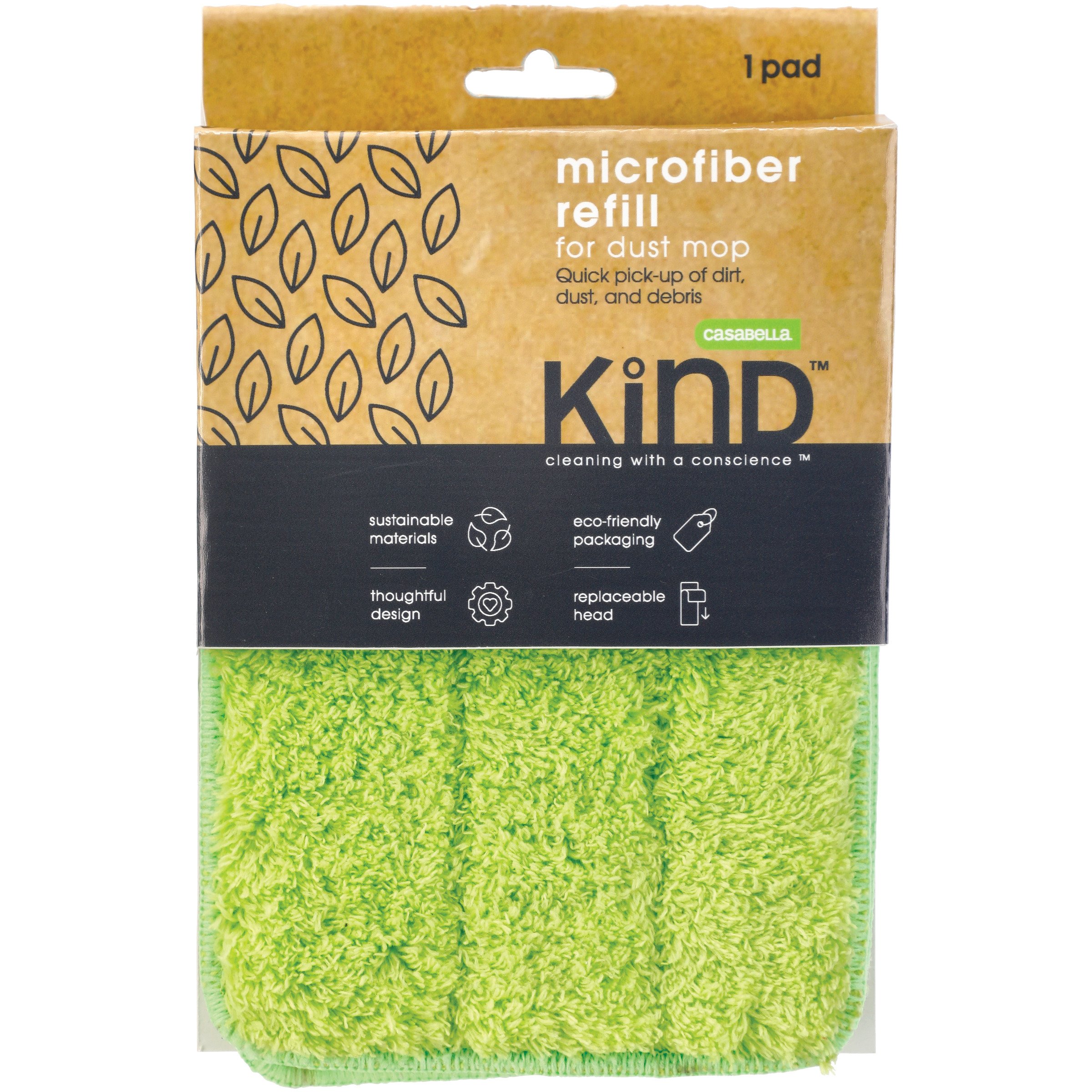 Casabella Kind Microfiber Dust Mop Refill Shop Cleaning Tools at HEB