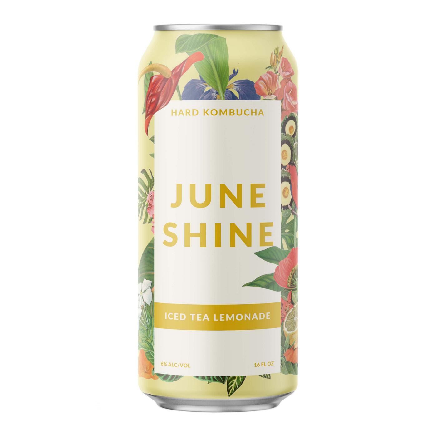 Juneshine Black Iced Tea Lemonade Hard Kombucha; image 1 of 2