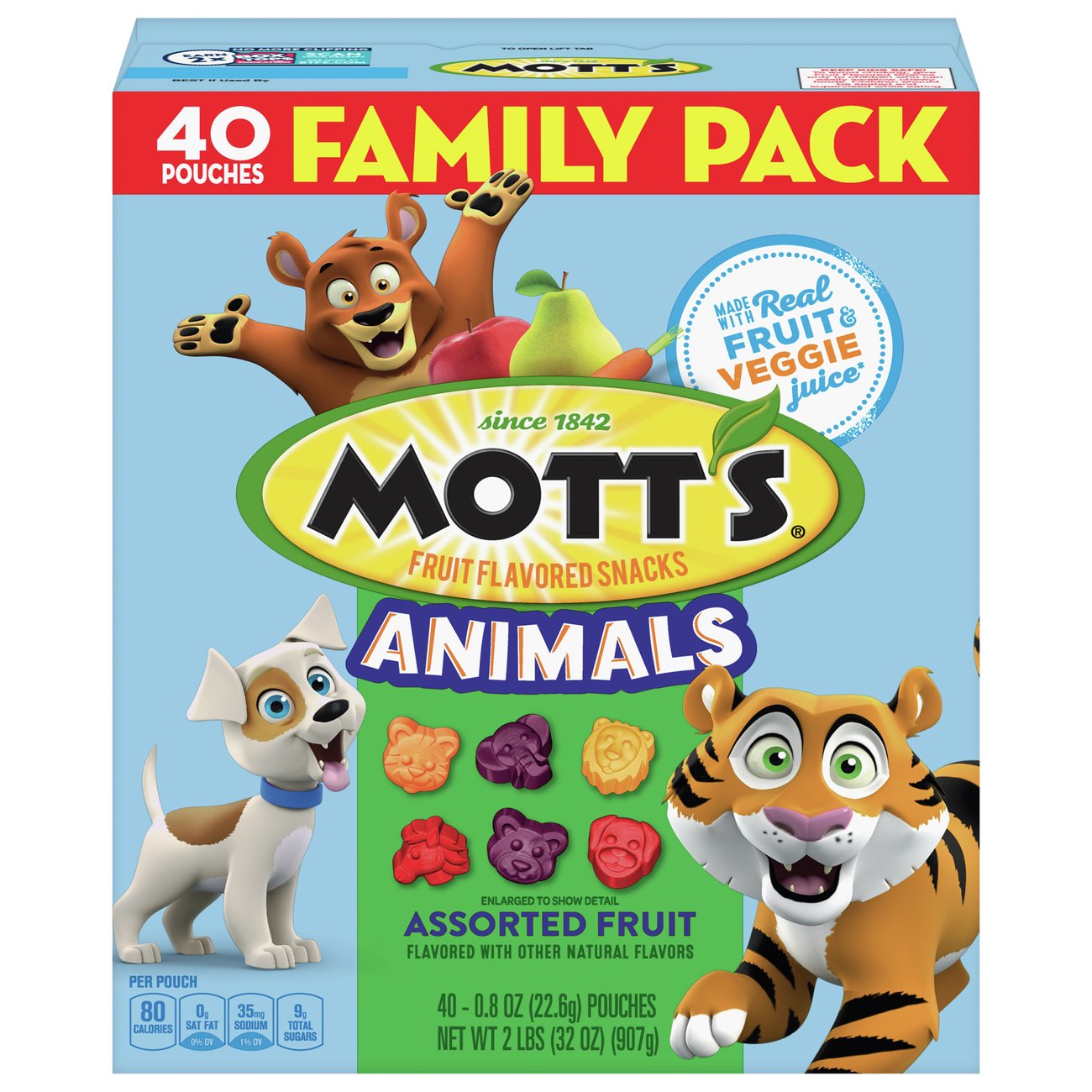 Mott's Assorted Animals Fruit Snacks Shop Fruit snacks at HEB