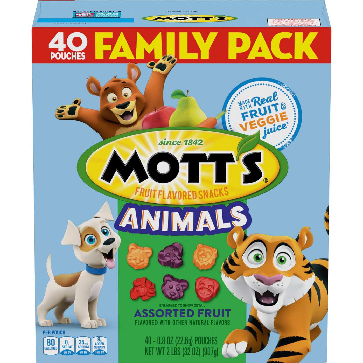 Mott's Assorted Animals Fruit Snacks; image 1 of 6