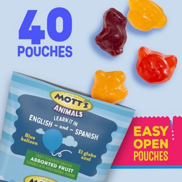 Mott's Assorted Animals Fruit Snacks, 40 ct