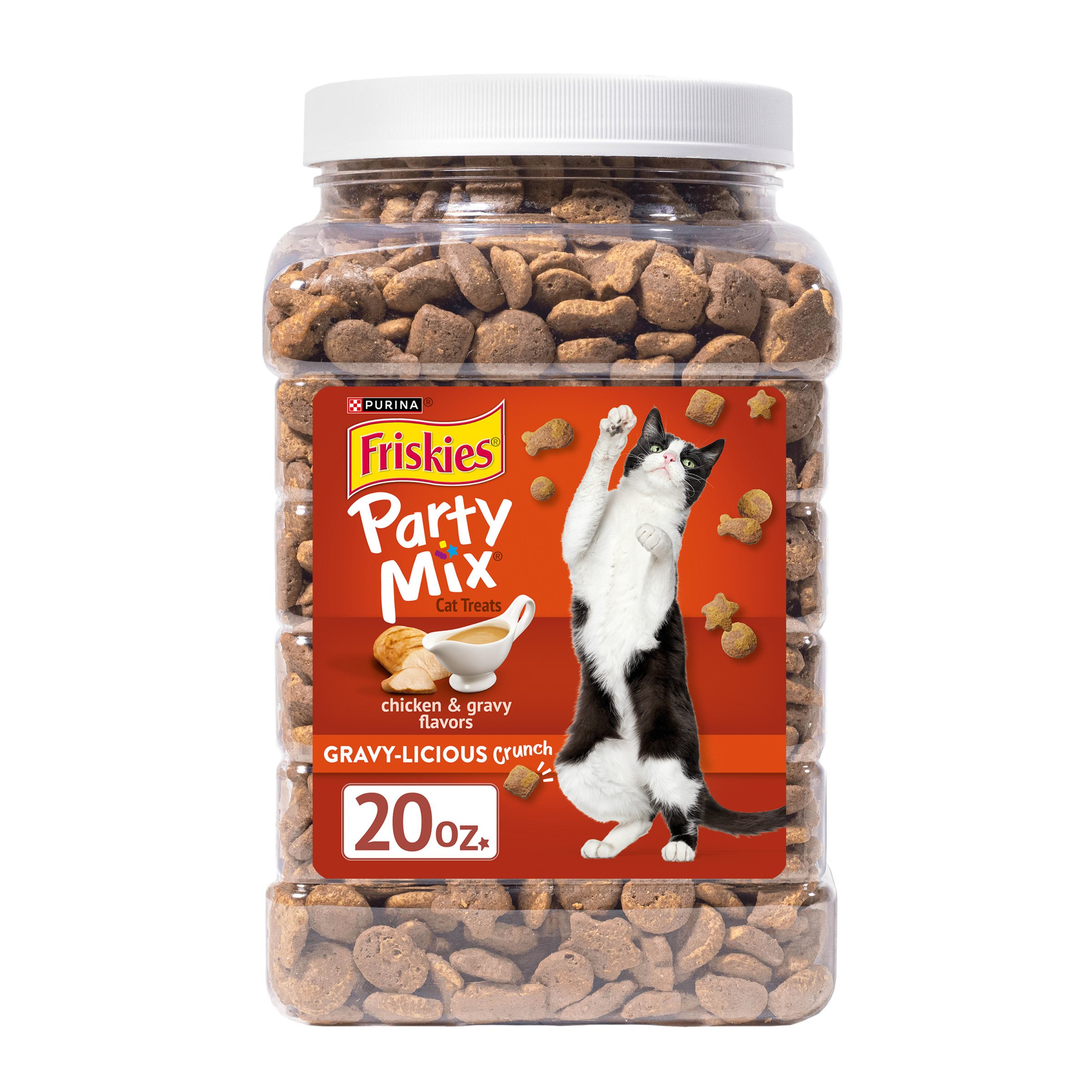 Purina Friskies Katzentreats Party Mix – Mit Echtem Thunfisch, 150 Ml, Natürliche Leckerlis Aus USA