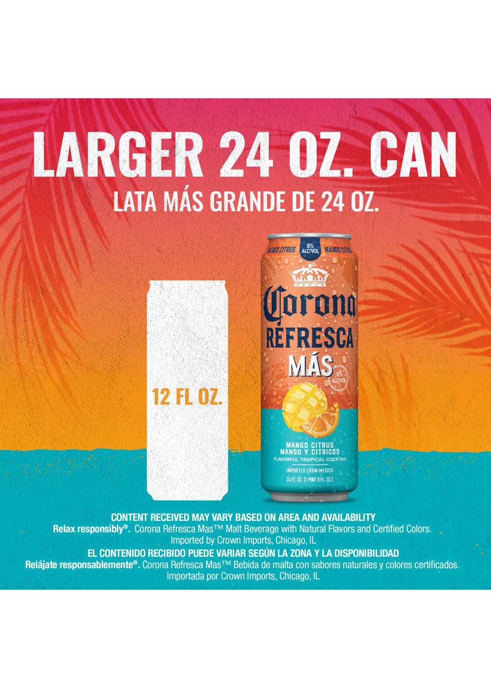 Corona Refresca Mas Mango Citrus Spiked Tropical Cocktail Can Shop