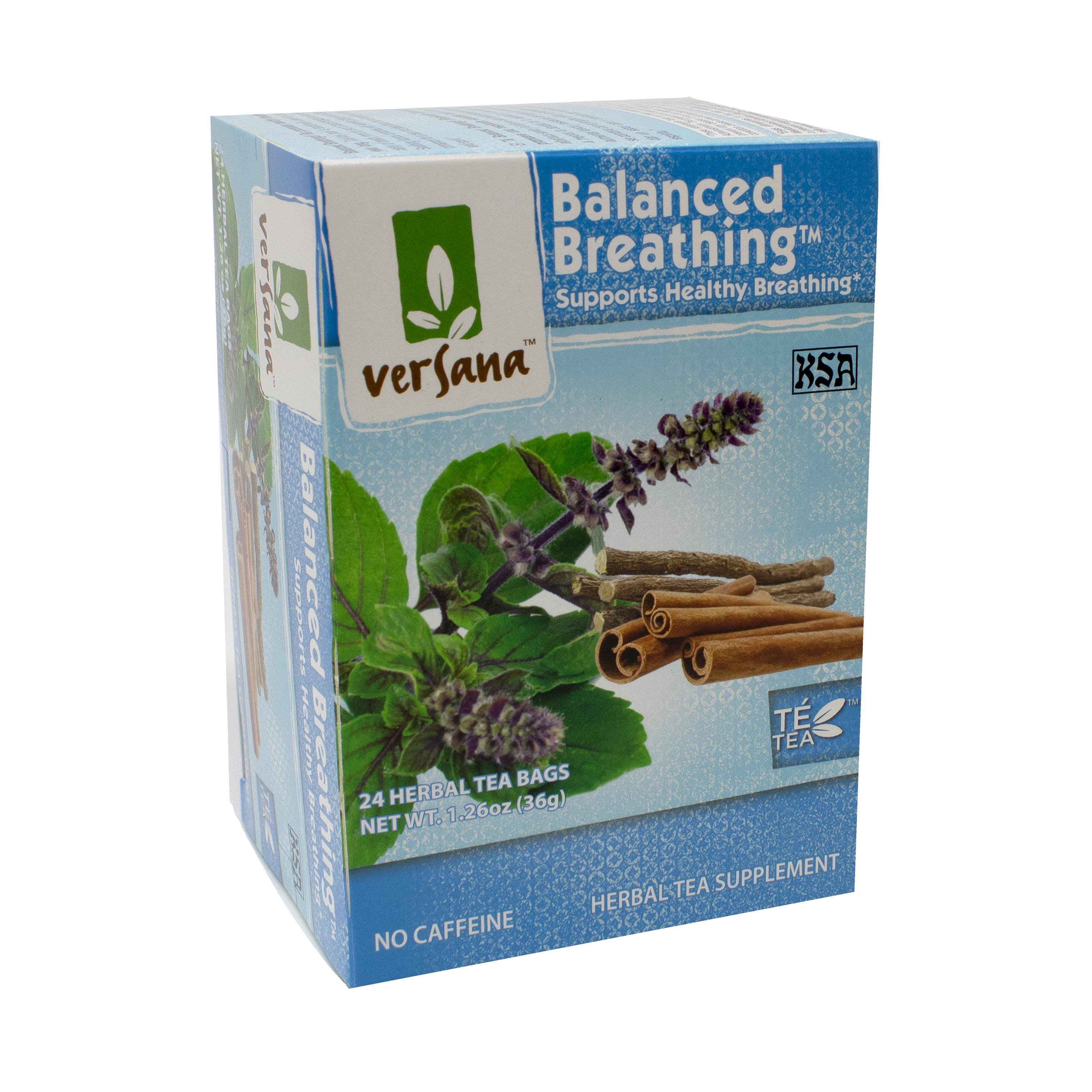 Versana Balanced Breathing Herbal Tea Bags Shop Tea at HEB
