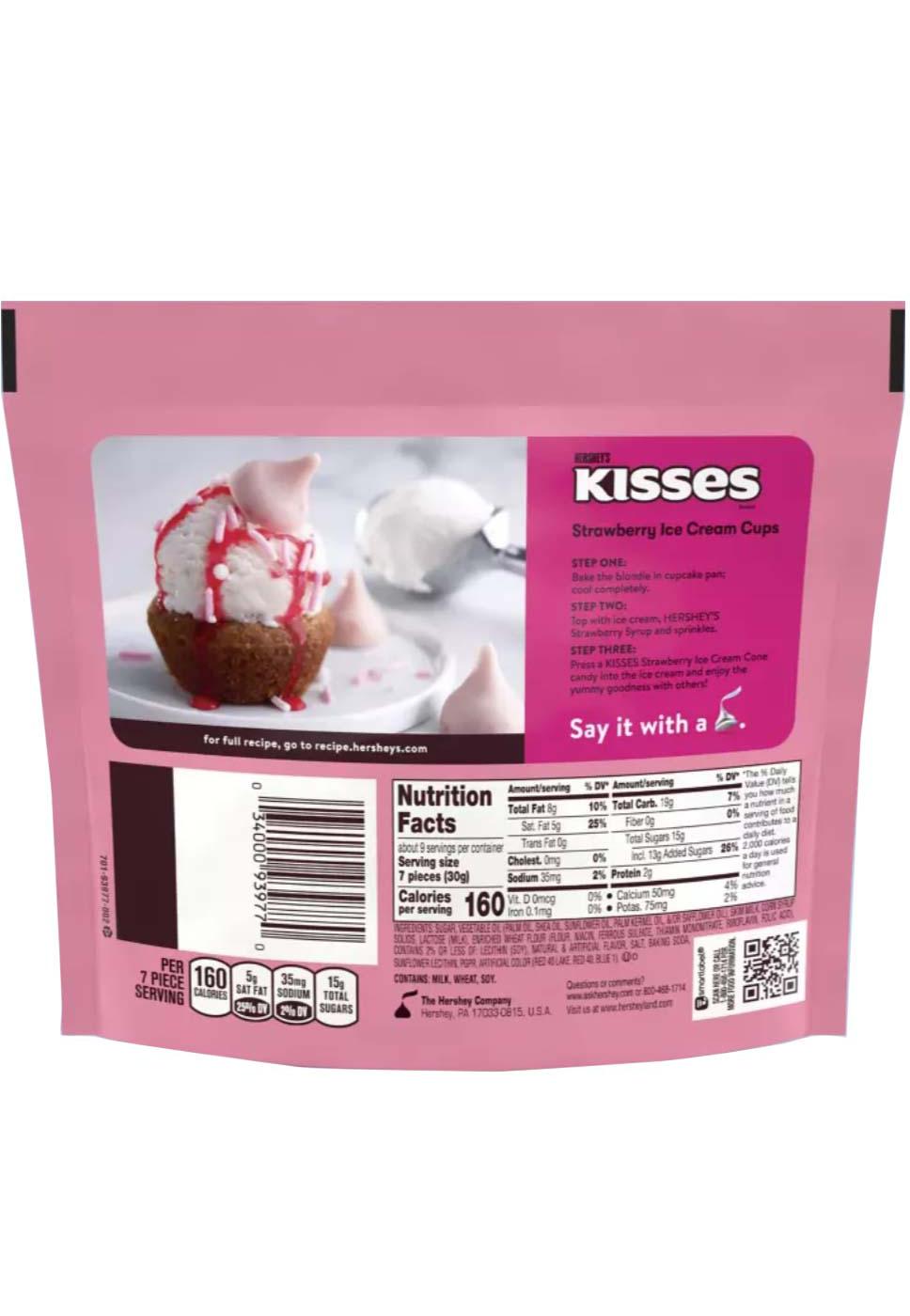 Hershey's Kisses Strawberry Ice Cream Cone Candy Share Pack; image 2 of 2