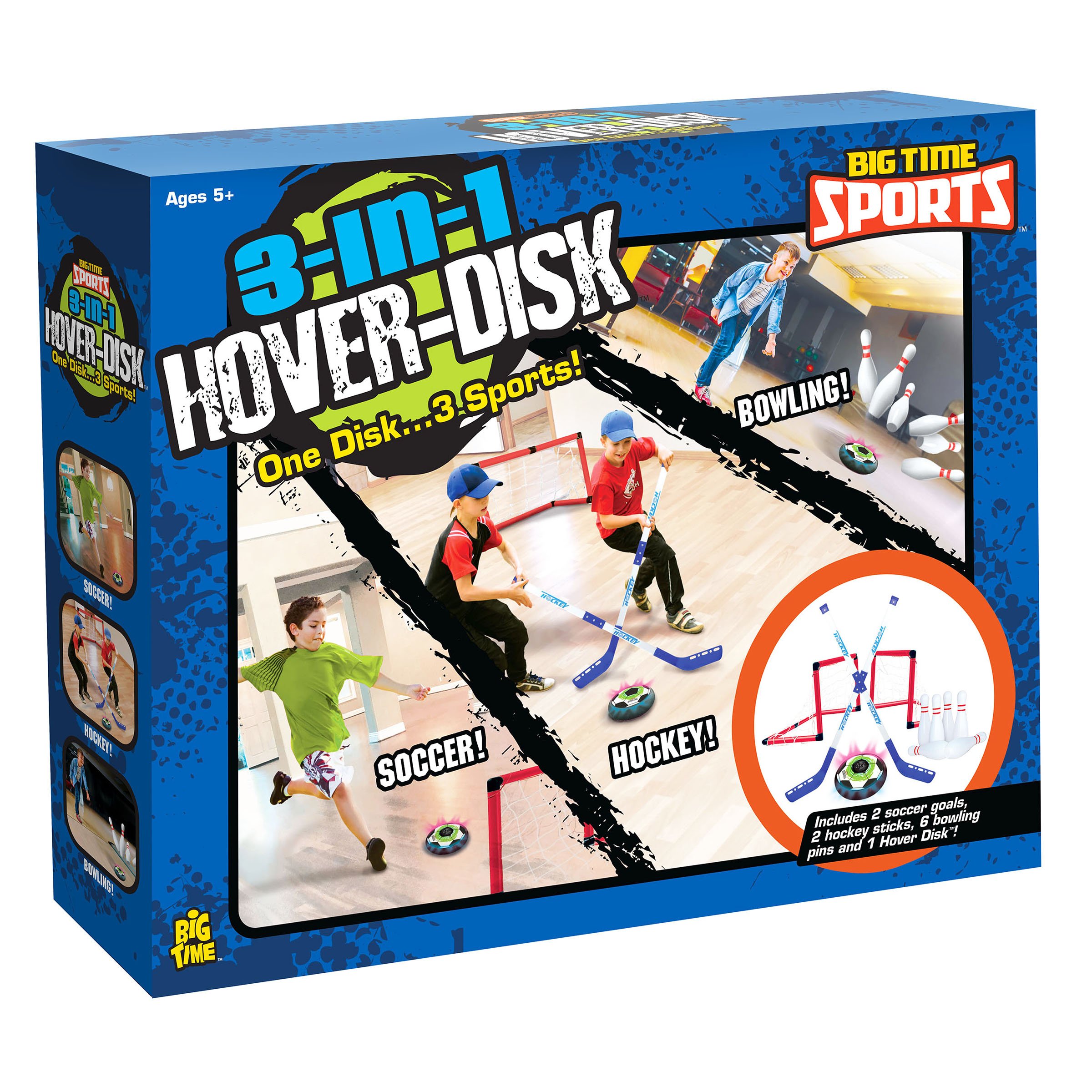 Big Time Sports 3In1 LED Hover Disc Playset Shop Yard & Sandbox