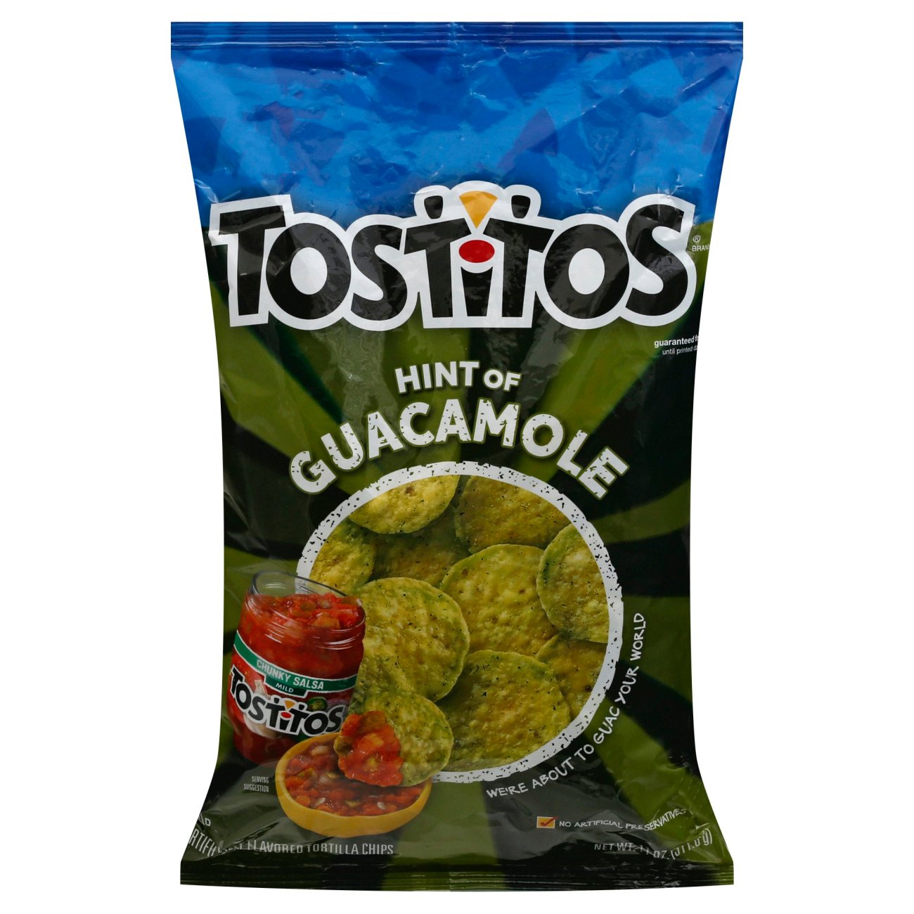 Tostitos Hint of Guacamole Bite Size Corn Tortilla Chips - Shop Chips ...