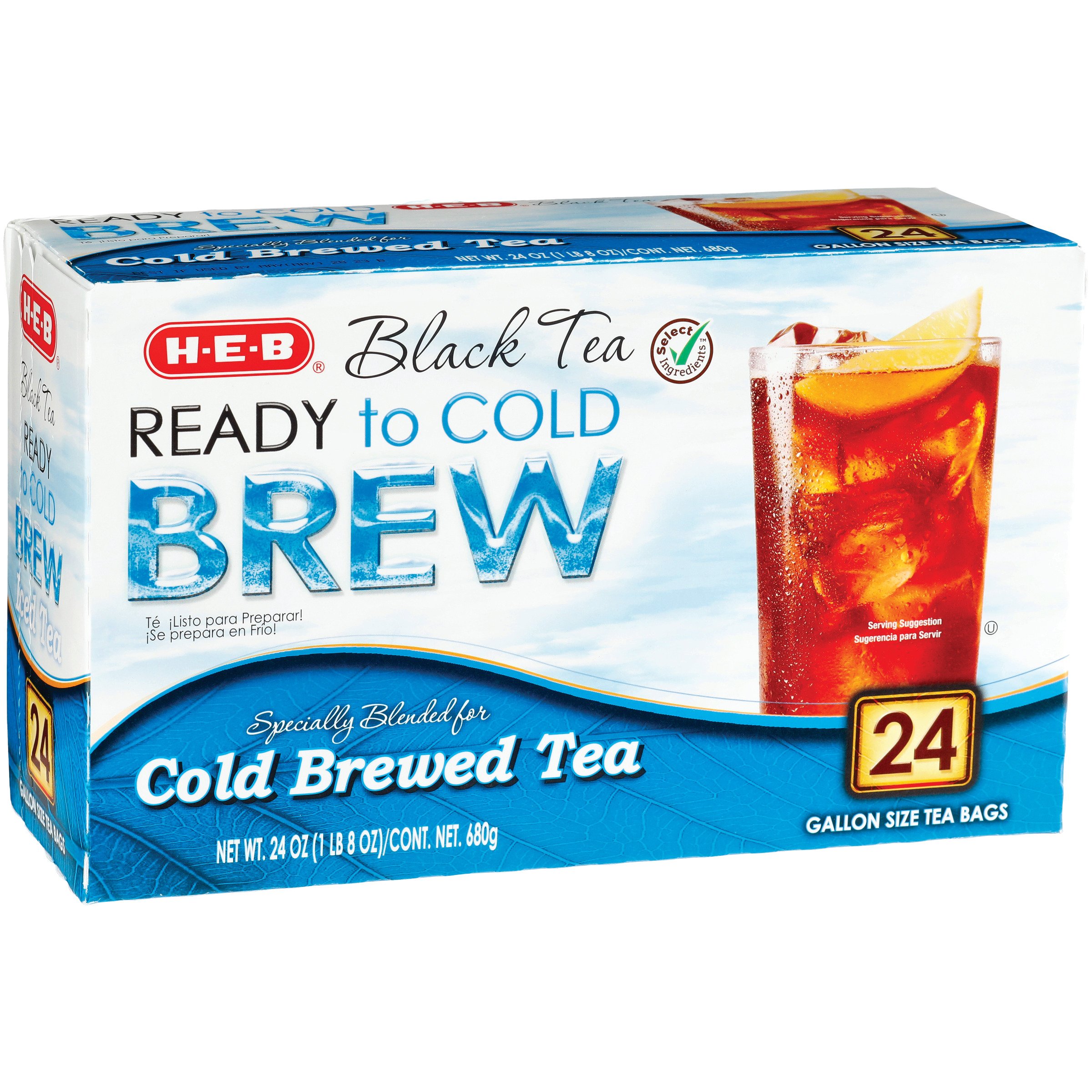 H-E-B Ready to Cold Brew Black Tea - Gallon Size Tea Bags - Shop Tea at  H-E-B