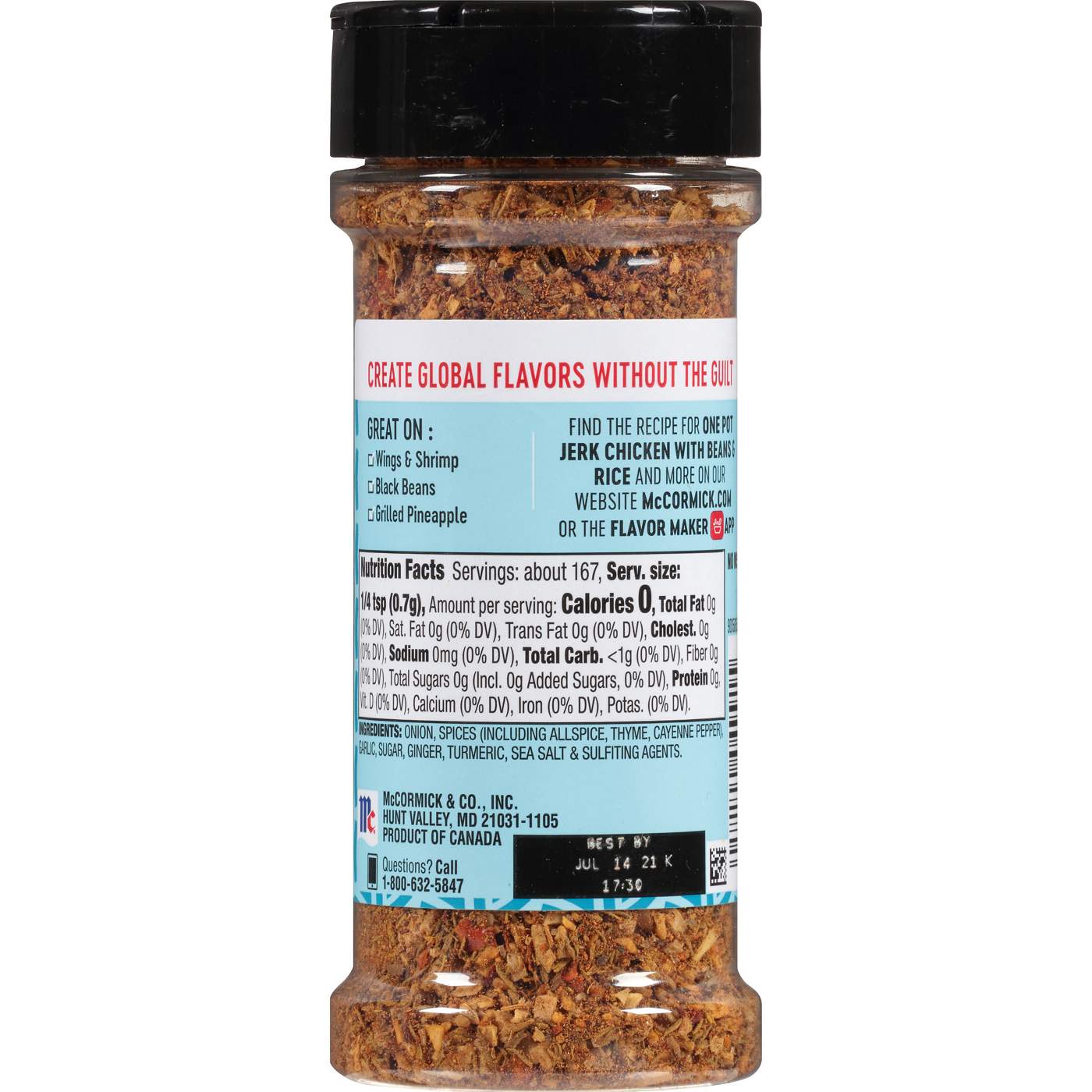 McCormick Hint of Salt Caribbean Jerk Chicken Seasoning; image 9 of 9