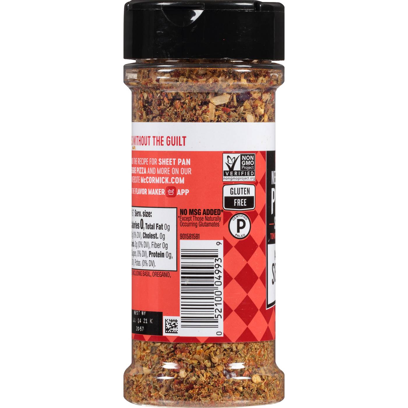 McCormick Hint of Salt Neapolitan Pizza Seasoning; image 4 of 9