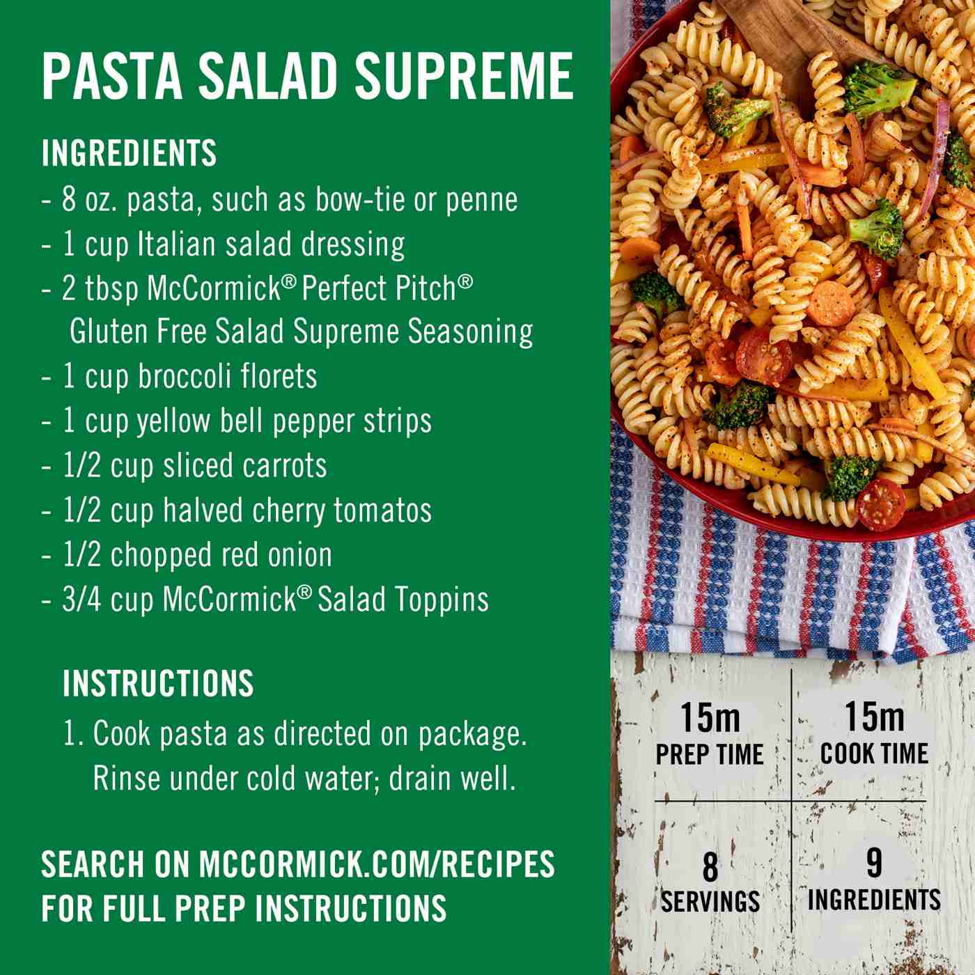 McCormick Perfect Pinch Salad Supreme Seasoning; image 7 of 11