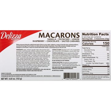 Delizza Assorted Macarons, 12 ct