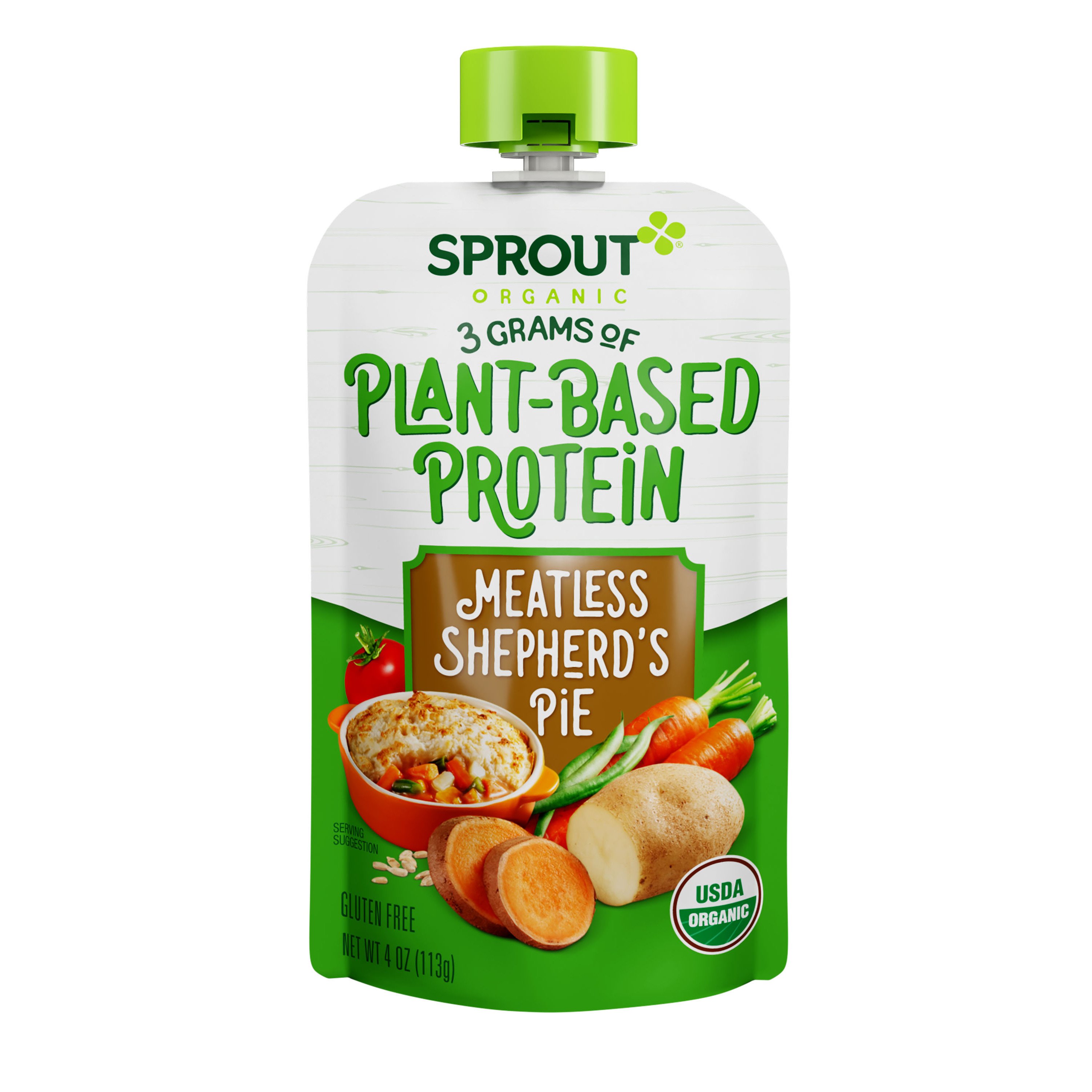 Sprout PlantBased Protein Meatless Shepherds Pie Baby Food Pouch