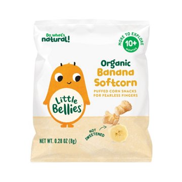 Little Bellies Organic Banana Softcorn Snacks, 0.28 oz
