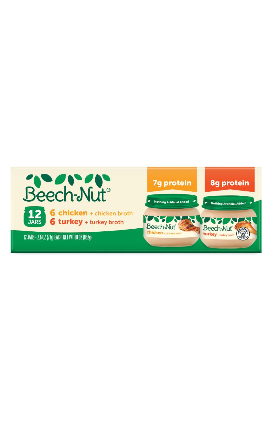 Beech-Nut Stage 1 Baby Food Variety Pack - Chicken & Turkey; image 2 of 2
