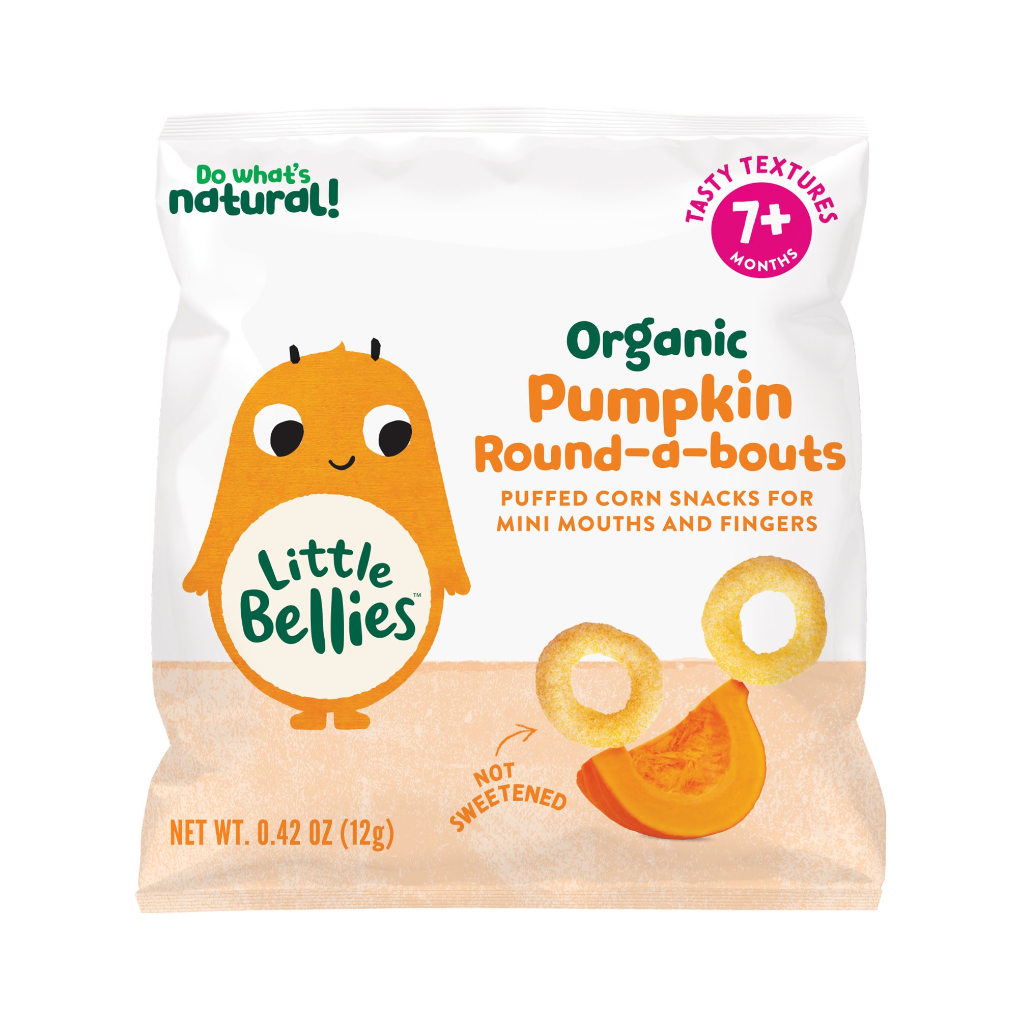 Little Bellies Baby Bellies Organic Pumpkin Round-a-bouts, 0.4 oz