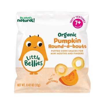 Little Bellies Organic Pumpkin Round-a-bouts Snacks, 0.40 oz